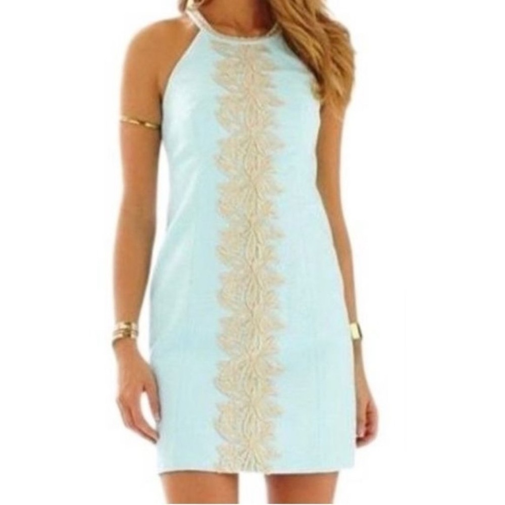 Lilly Pulitzer Size 2 Pearl Shift Dress in Whisper Blue